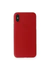 Mey İthalat®  iPhone X Kılıf PP Ultra İnce Kapak - Kırmızı