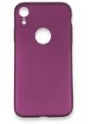 Mey İthalat®  iPhone XR Kılıf First Silikon - Mürdüm