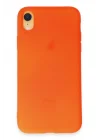 Mey İthalat®   iPhone XR Kılıf First Silikon - Parlak Turuncu