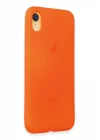 Mey İthalat®   iPhone XR Kılıf First Silikon - Parlak Turuncu