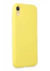 Mey İthalat®   iPhone XR Kılıf First Silikon - Sarı