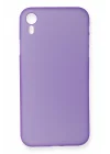 Mey İthalat®  iPhone XR Kılıf PP Ultra İnce Kapak - Mor