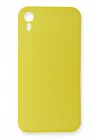 Mey İthalat®  iPhone XR Kılıf PP Ultra İnce Kapak - Sarı