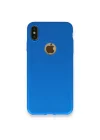 Mey İthalat®  iPhone XS Max Kılıf First Silikon - Mavi