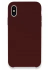 Mey İthalat®   iPhone XS Max Kılıf Lansman Legant Silikon - Bordo