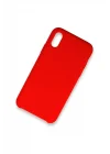 Mey İthalat®   iPhone XS Max Kılıf Lansman Legant Silikon - Kırmızı