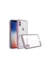 Mey İthalat®  iPhone XS Max Kılıf Miami Şeffaf Silikon - Açık Mor