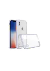 Mey İthalat®  iPhone XS Max Kılıf Miami Şeffaf Silikon - Lila