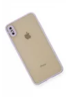 Mey İthalat®   iPhone XS Max Kılıf Montreal Silikon Kapak - Mor