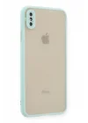 Mey İthalat®  iPhone XS Max Kılıf Montreal Silikon Kapak - Turkuaz