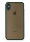 Mey İthalat®  iPhone XS Max Kılıf Montreal Silikon Kapak - Yeşil