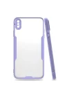 Mey İthalat®   iPhone XS Max Kılıf Platin Silikon - Lila
