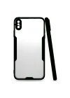 Mey İthalat®   iPhone XS Max Kılıf Platin Silikon - Siyah