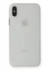Mey İthalat®  iPhone XS Max Kılıf PP Ultra İnce Kapak - Beyaz