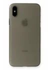 Mey İthalat®  iPhone XS Max Kılıf PP Ultra İnce Kapak - Gri