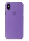Mey İthalat®  iPhone XS Max Kılıf PP Ultra İnce Kapak - Mor