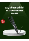 Mey İthalat® Isı Ayarlı 2025 Titanyum Kaplama Seramik Plakalı Saç Düzleştirici A Kalite Orijinal