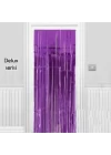Mey İthalat®  Işıltılı Duvar ve Kapı Perdesi Mor Renk 90x200 cm