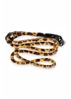 Mey İthalat®  JI Leopar Desenli Boyun Askısı - Turuncu