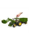 Mey İthalat® John Deere 7R 350 Kepçeli Traktör Ve Römork BR03155