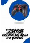 Mey İthalat® Joystik Gamepad Bluetooth Telefon Tutucu Oyun Kolu Telefon Android Uyumlu