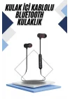 Mey İthalat® Kablolu Kulakiçi Bluetooth Kulaklık Mıknatıslı ANC Özellikli Yüksek Ses Kaliteli