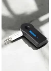 Mey İthalat® Kablosuz Bluetooth Aux Araç Kiti Siyah Hafıza Kartlı