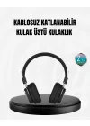 Mey İthalat® Kablosuz Bluetooth Kulak Üstü Kulaklık Kristal Ses Kalitesi ve Ergonomik Yapı
