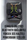 Mey İthalat® Kablosuz Bluetooth Kulaklık Powerbankli Uzun Pil Ömrü Yüksek Ses Kaliteli