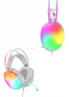 Mey İthalat® Kablosuz Bluetooth Kulaklık RGB Işıklı Kulak Üstü 5.3 Bluetooth Bağlantılı