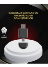 Mey İthalat® Kablosuz CarPlay ve Android Auto Dönüştürücü – USB-A & Type-C Girişli Akıllı Adaptör