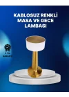 Mey İthalat® Kablosuz Dokunmatik Masa Lambası – Şık Modern Metal Gövde, USB Şarjlı