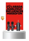 Mey İthalat® Kablosuz Mikrofon - Telefon ve Bilgisayar Uyumlu