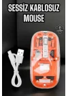 Mey İthalat® Kablosuz Mouse Fare 5.0 Bluetooth Bağlantılı USB Girişli