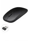 Mey İthalat® Kablosuz Mouse Fare Şarjlı Bluetooth Wireless Çift Modlu Sessiz