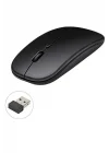 Mey İthalat® Kablosuz Mouse Fare Şarjlı Bluetooth Wireless Çift Modlu Sessiz