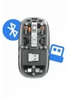 Mey İthalat® Kablosuz Mouse Fare Şarjlı Bluetooth Wireless Çift Modlu Sessiz