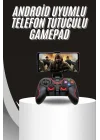 Mey İthalat® Kablosuz Oyun Kolu Bluetooth Joystick Gamepad Android Uyumlu