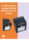 Mey İthalat® Kablosuz Solar LED Lamba | Bahçe, Veranda, Merdiven Işığı, Otomatik Aç-Kapa Sensörlü