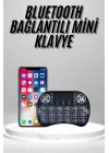 Mey İthalat® Kablosuz Türkçe Q Klavye RGB Işıklı Televizyon Ps3 Dokunmatik Mouse