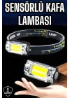 Mey İthalat® Kafa Lambası El Fenerli Kamp Lambası USB Şarjlı Esnek Lamba