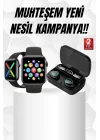 Mey İthalat® Kaliteli Akıllı Saat ve Kaliteli Bluetooth Kulaklık ANC Özelliği Uzun Pil Ömrü
