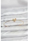 Mey İthalat® Kalp Model Gold Renk Bileklik