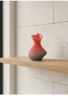 Mey İthalat® Kalp Tasarımlı Modern Dekor Vazo 15 cm Şık ve Estetik Görünüm