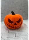 Mey İthalat® Kapaklı Balkabağı Dekor Kutusu 21×15 cm Halloween Temalı Saklama