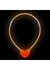 Mey İthalat® Karanlıkta Yanan Glow Stick Kalp Şekilli Kolye 6 Renk 6 Adet