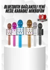Mey İthalat® Karaoke Mikrofon Bluetooth Bağlantılı Aux Girişli Uzun Pil Ömrü Yüksek Ses Kaliteli