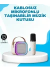 Mey İthalat® Karaoke Mikrofon Hoparlör Seti Bluetooth Kablosuz Taşınabilir