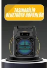 Mey İthalat® Karaoke Mikrofonlu Fm Radyolu Bluetooth Hoparlör Yüksek Ses Kaliteli