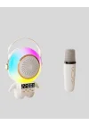 Mey İthalat® Karaoke Özellikli Astronot Bluetooth Hoparlör Kablosuz Mikrofonlu